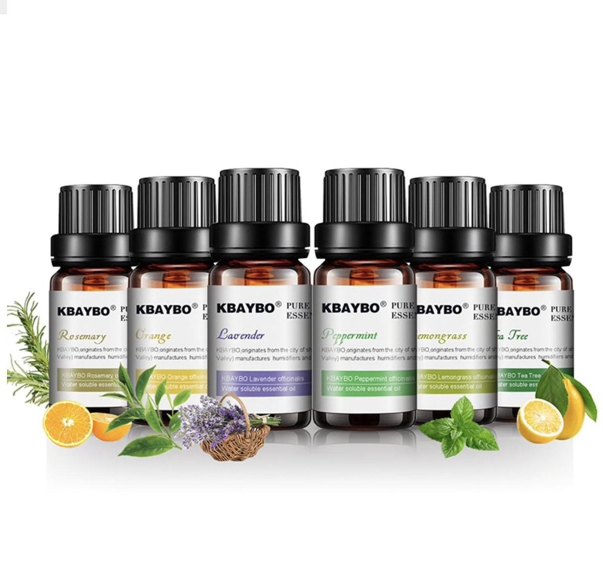 SET OF NATURAL HERBAL ESSENTIAL OILS